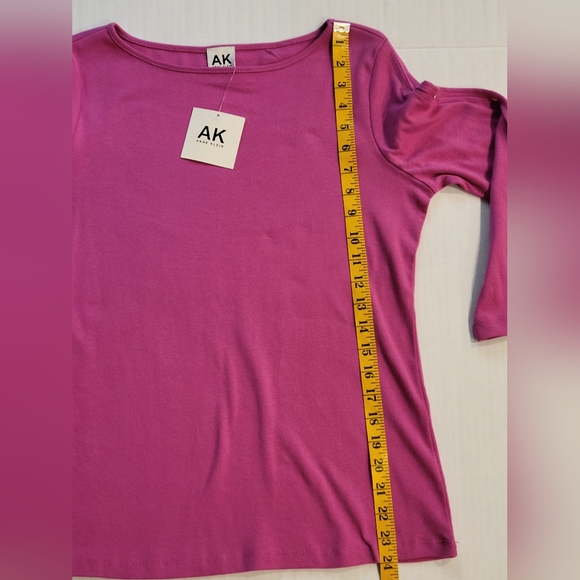 Anne Klein Long Sleeve Knit Top with Button Accents Womens Small 100% Cotton - Picture 12 of 12